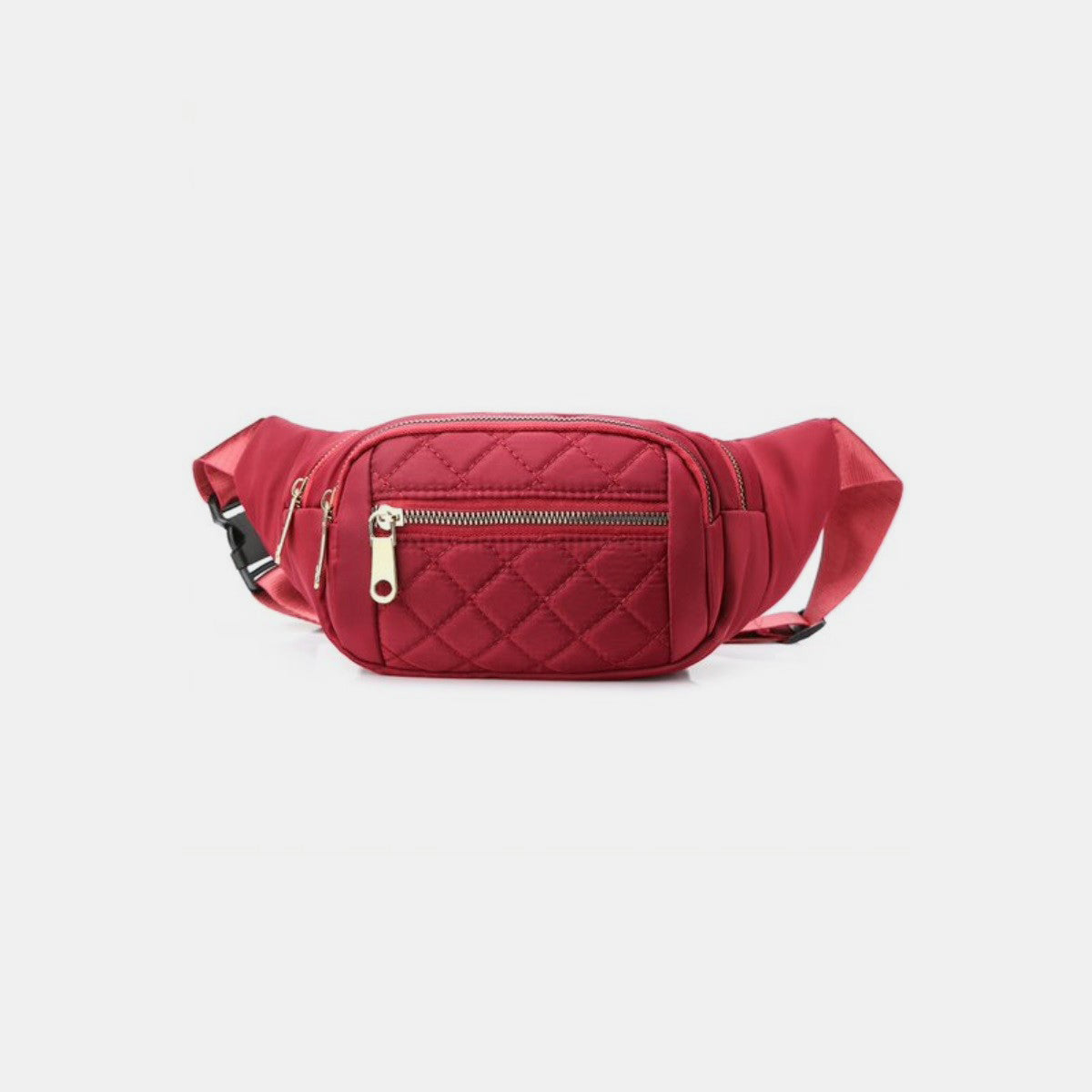 Zenana Quilted Multi Pocket Waist Belt Bag | Maekery Studio