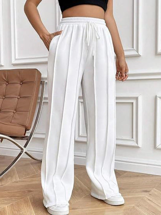 Drawstring Wide Leg Pants with Pockets | Maekery Studio