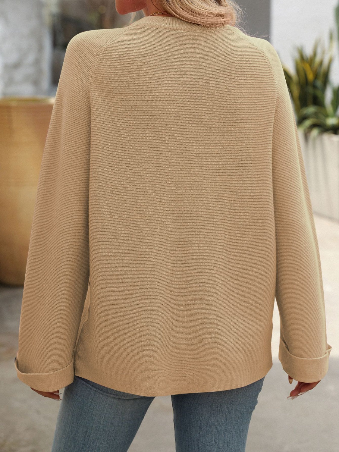 Mandy Round Neck Long Sleeve Sweater | Maekery Studio