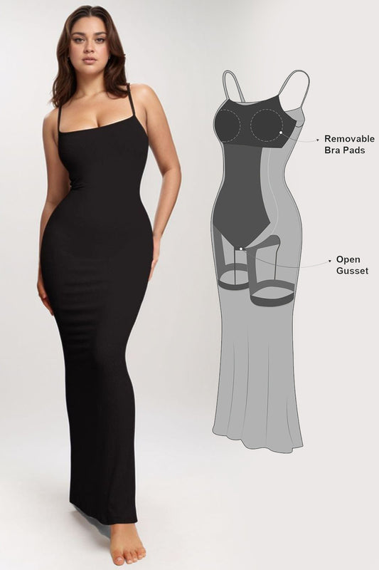 Basic Bae Built-In Shapewear Sleeveless Maxi Dress | Maekery Studio