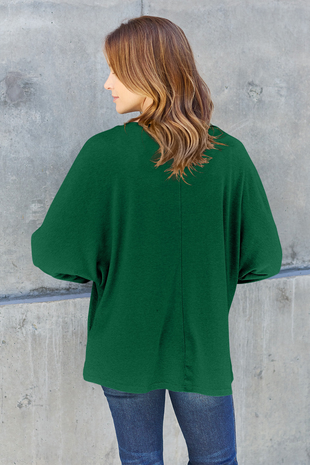 Double Take Full Size Round Neck Long Sleeve T-Shirt | Maekery Studio