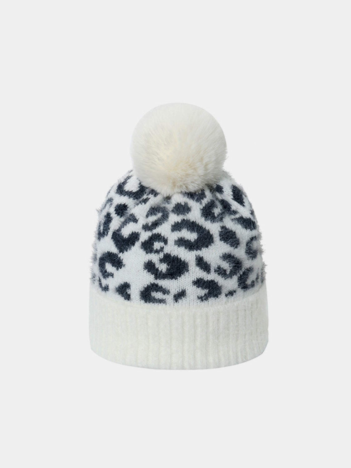 Leopard Hat with Pompom | Maekery Studio