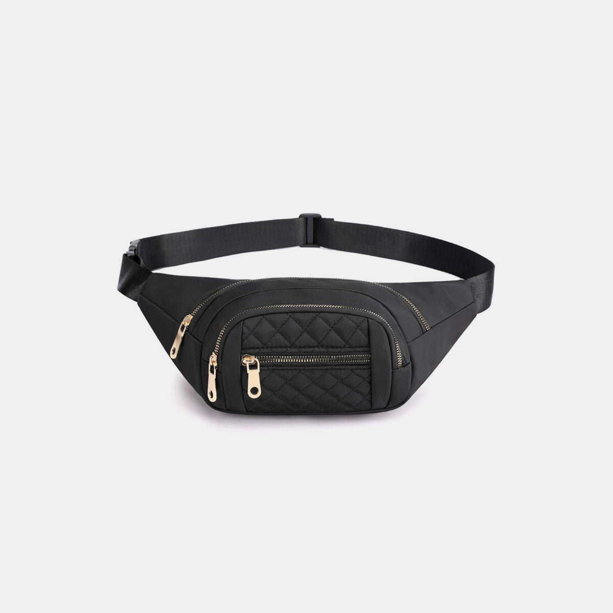 Zenana Quilted Multi Pocket Waist Belt Bag | Maekery Studio