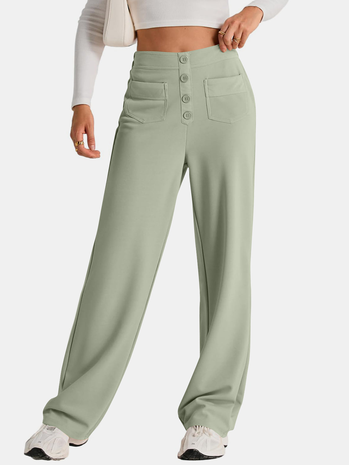 High Waist Wide Leg Pants | Maekery Studio