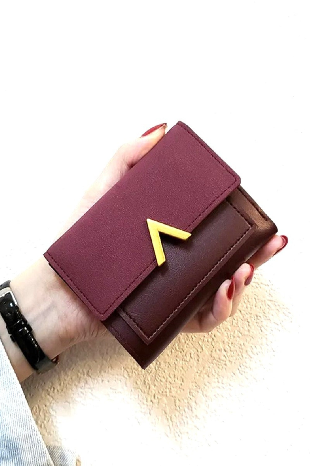 Zenana Compact Trifold Wallet | Maekery Studio