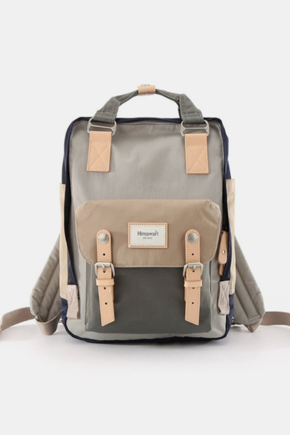 Himawari Contrast Waterproof Nylon Backpack Bag | Maekery Studio