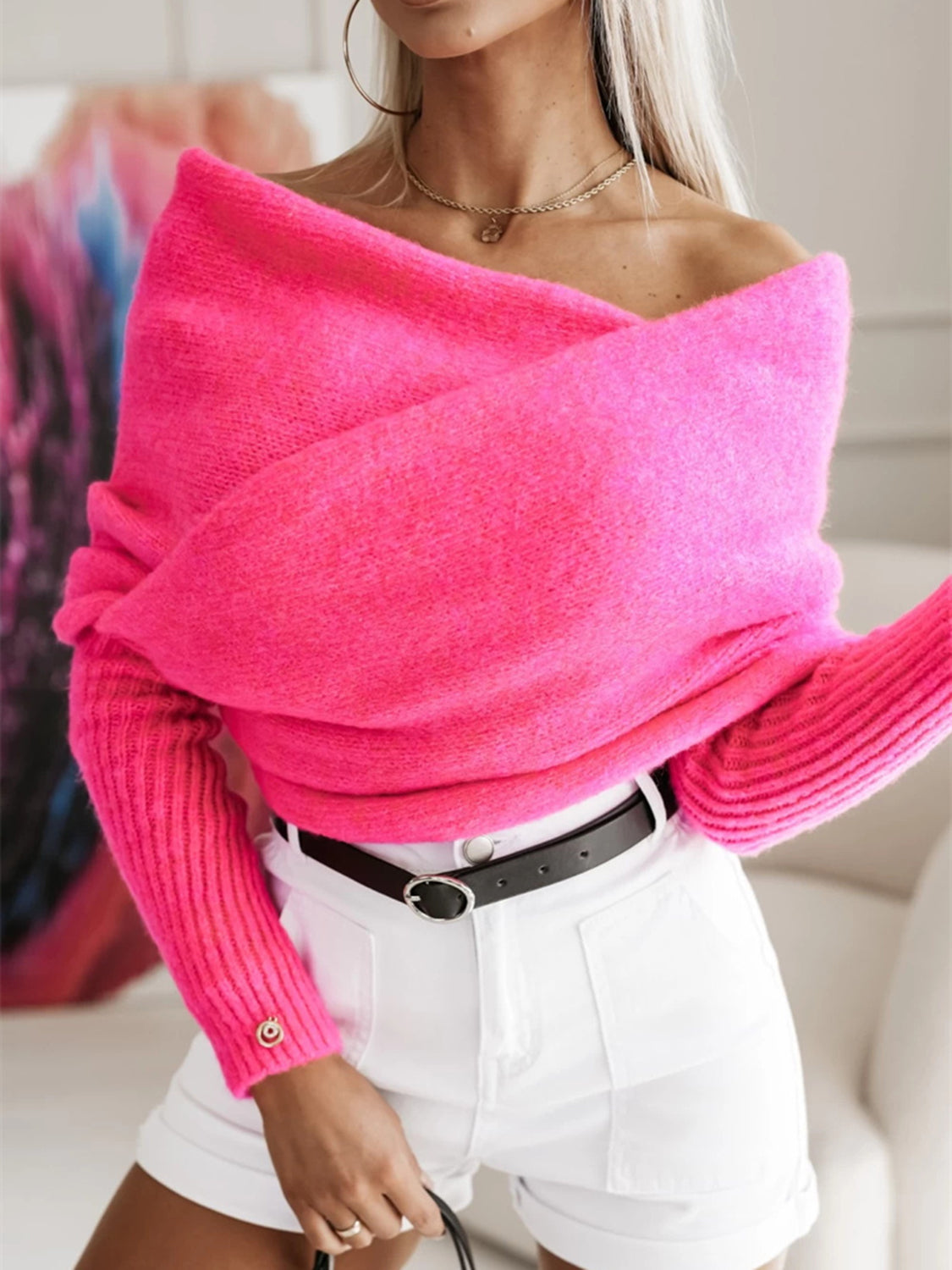 Long Sleeve Cropped Knit Top | Maekery Studio