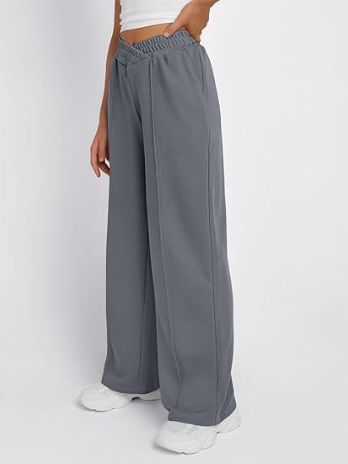 Elastic Waist Wide Leg Pants | Maekery Studio