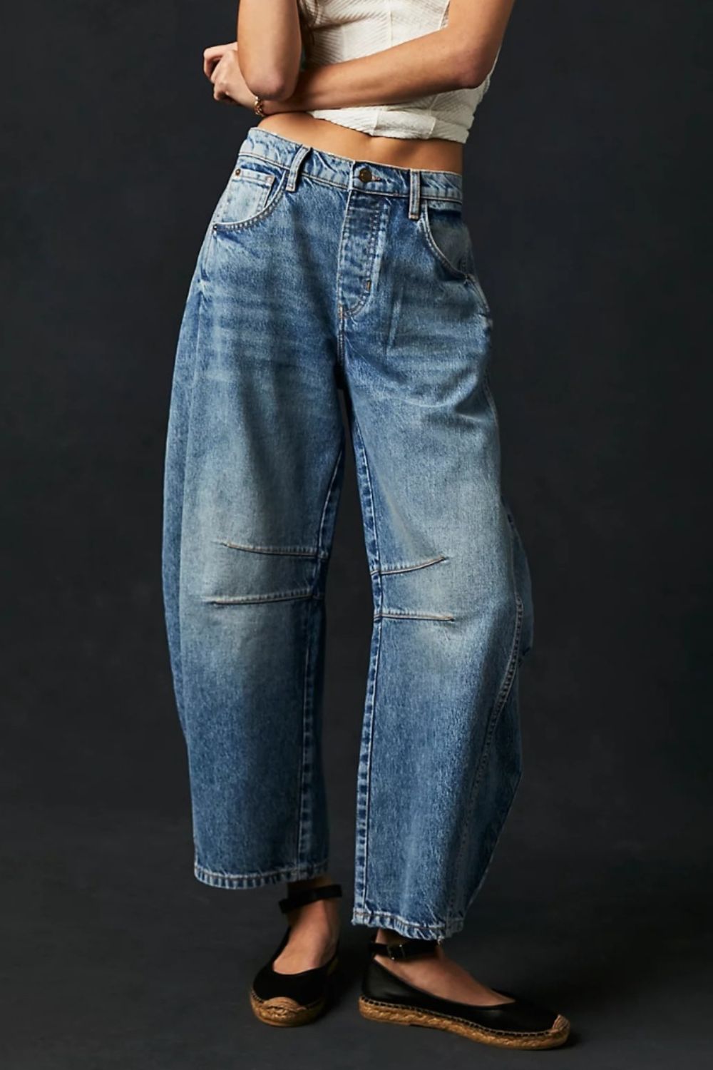 Wide Leg Jeans with Pockets | Maekery Studio