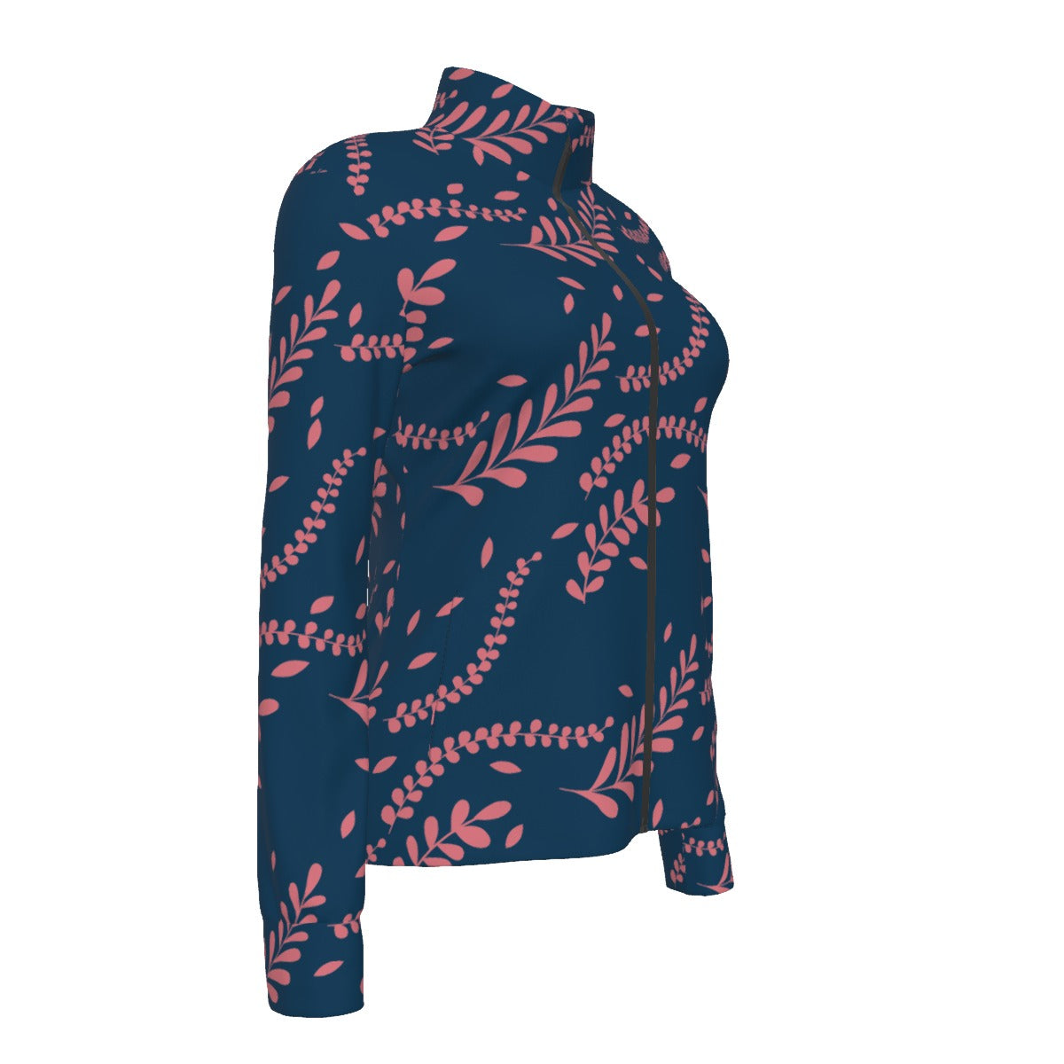 All-Over Print Women's Long Sleeve Thumbhole Jacket | Maekery Studio