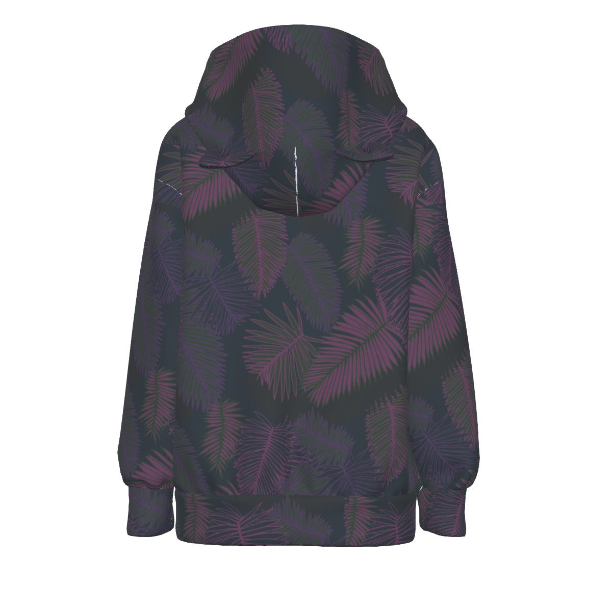 All-Over Print Women’s Hoodie With Decorative Ears | Maekery Studio