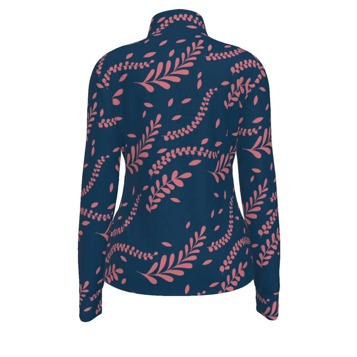 All-Over Print Women's Long Sleeve Thumbhole Jacket | Maekery Studio