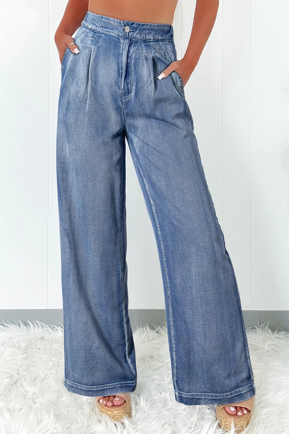 High Waist Wide Leg Jeans | Maekery Studio