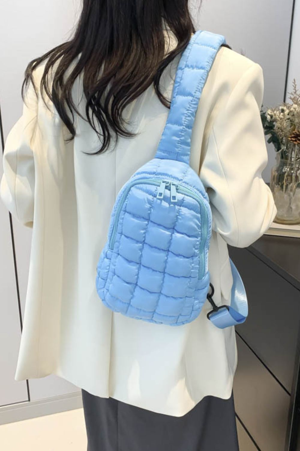 Quilted Nylon Crossbody  Bag | Maekery Studio