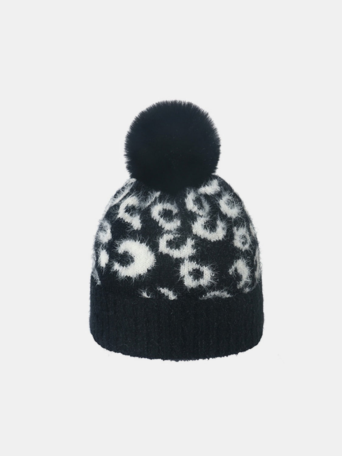 Leopard Hat with Pompom | Maekery Studio