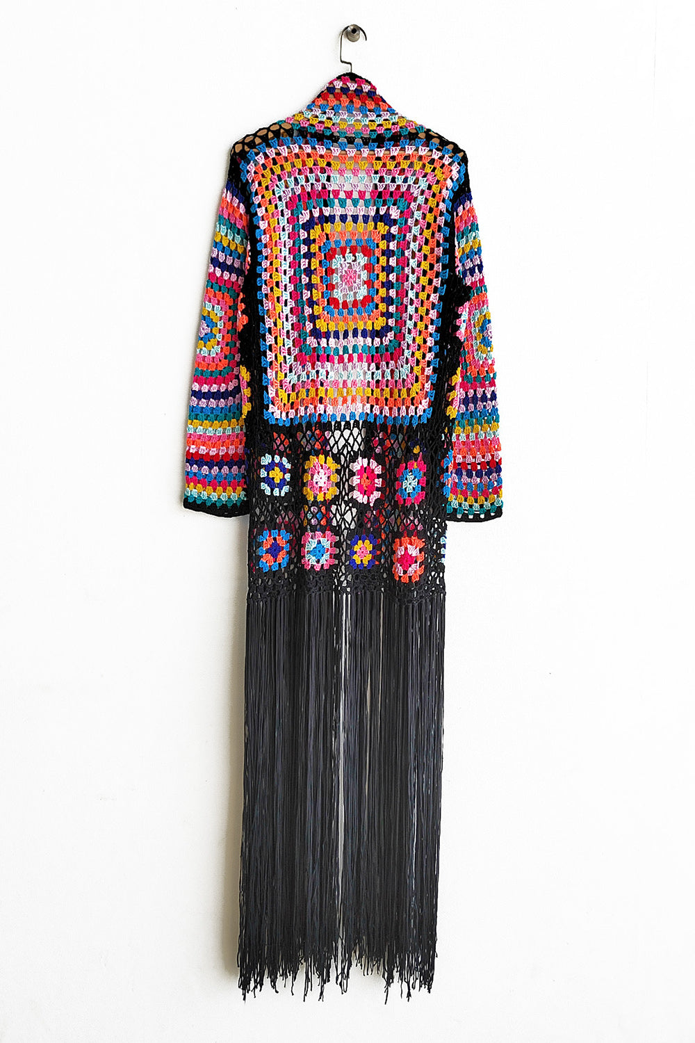 Fringe Tied Long Sleeve Cardigan | Maekery Studio