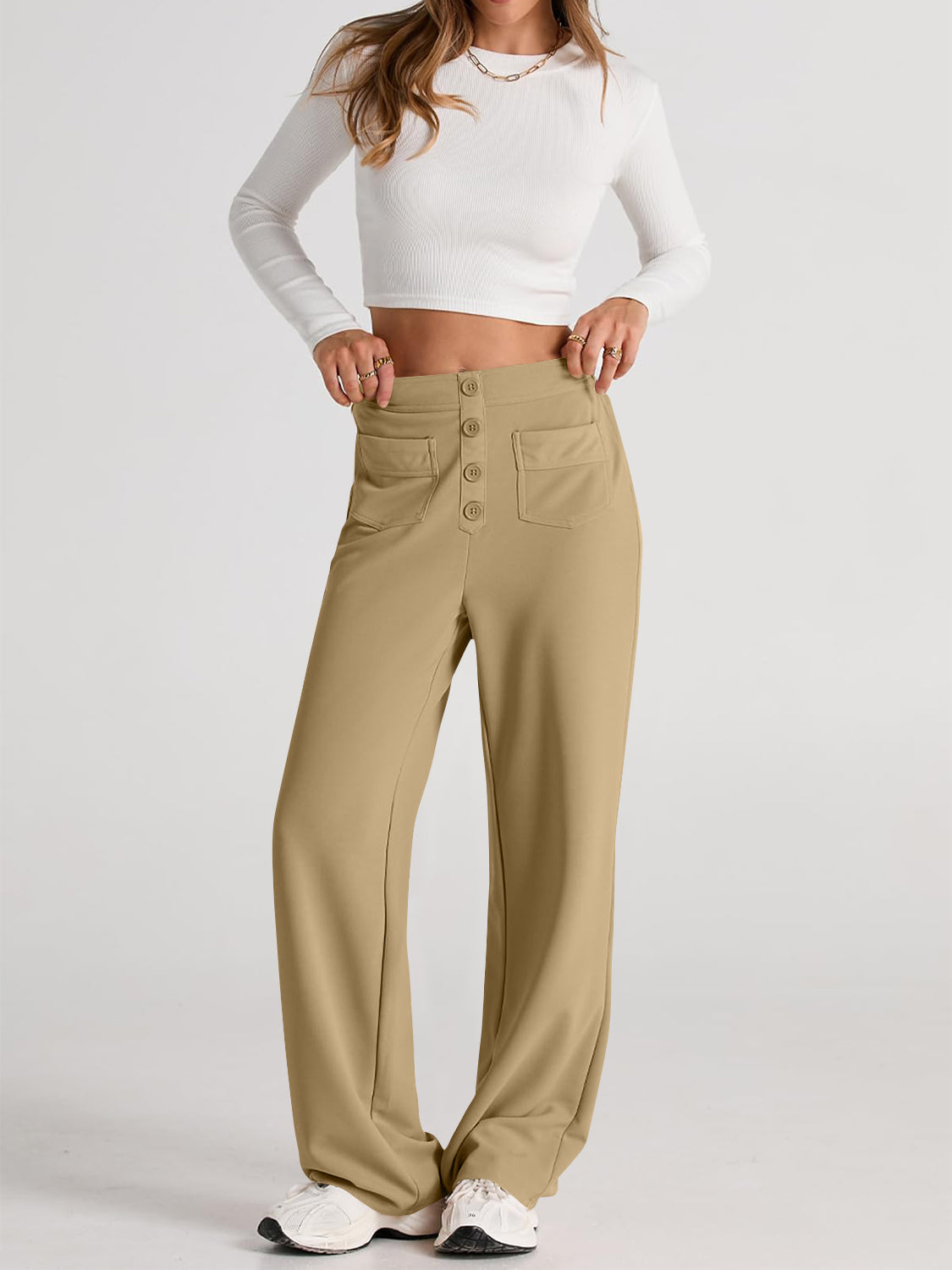 High Waist Wide Leg Pants | Maekery Studio