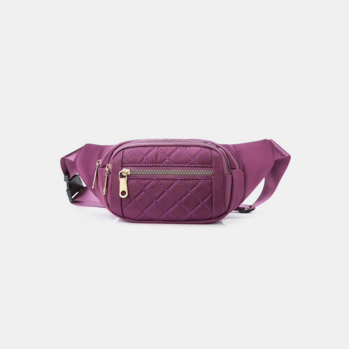 Zenana Quilted Multi Pocket Waist Belt Bag | Maekery Studio