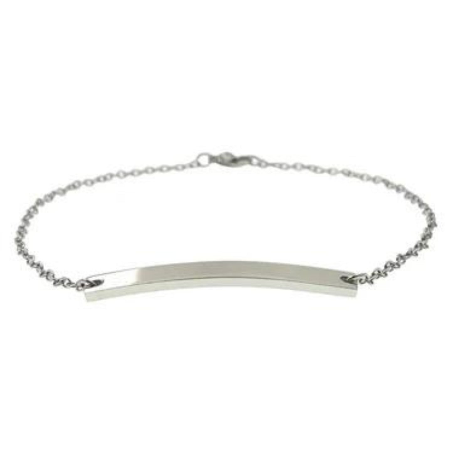 Dual Style Curved Bar Bracelet/Anklet 18K Gold Stainless Steel | Maekery Studio