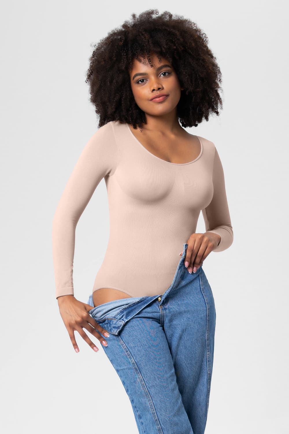 Long Sleeve Shaping Bodysuit | Maekery Studio