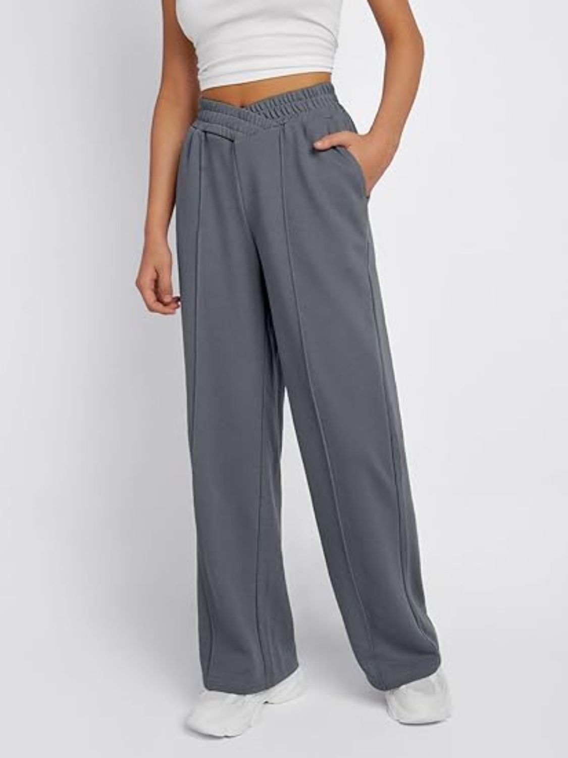 Elastic Waist Wide Leg Pants | Maekery Studio