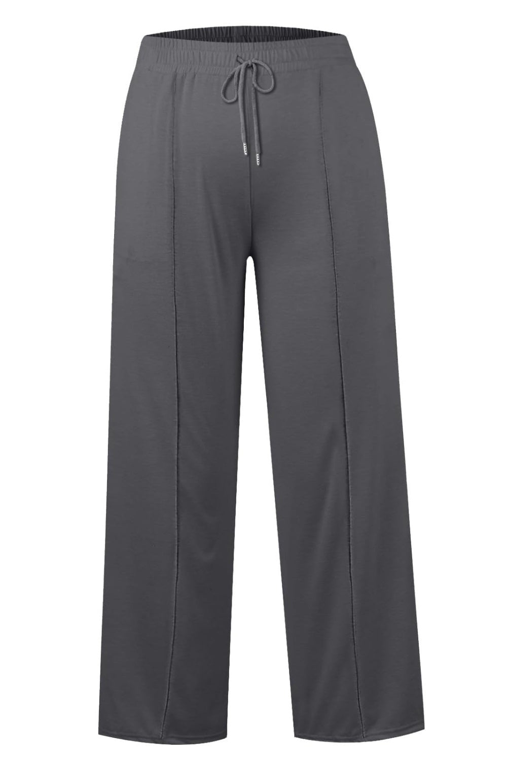 Drawstring Elastic Waist Wide Leg Pants | Maekery Studio