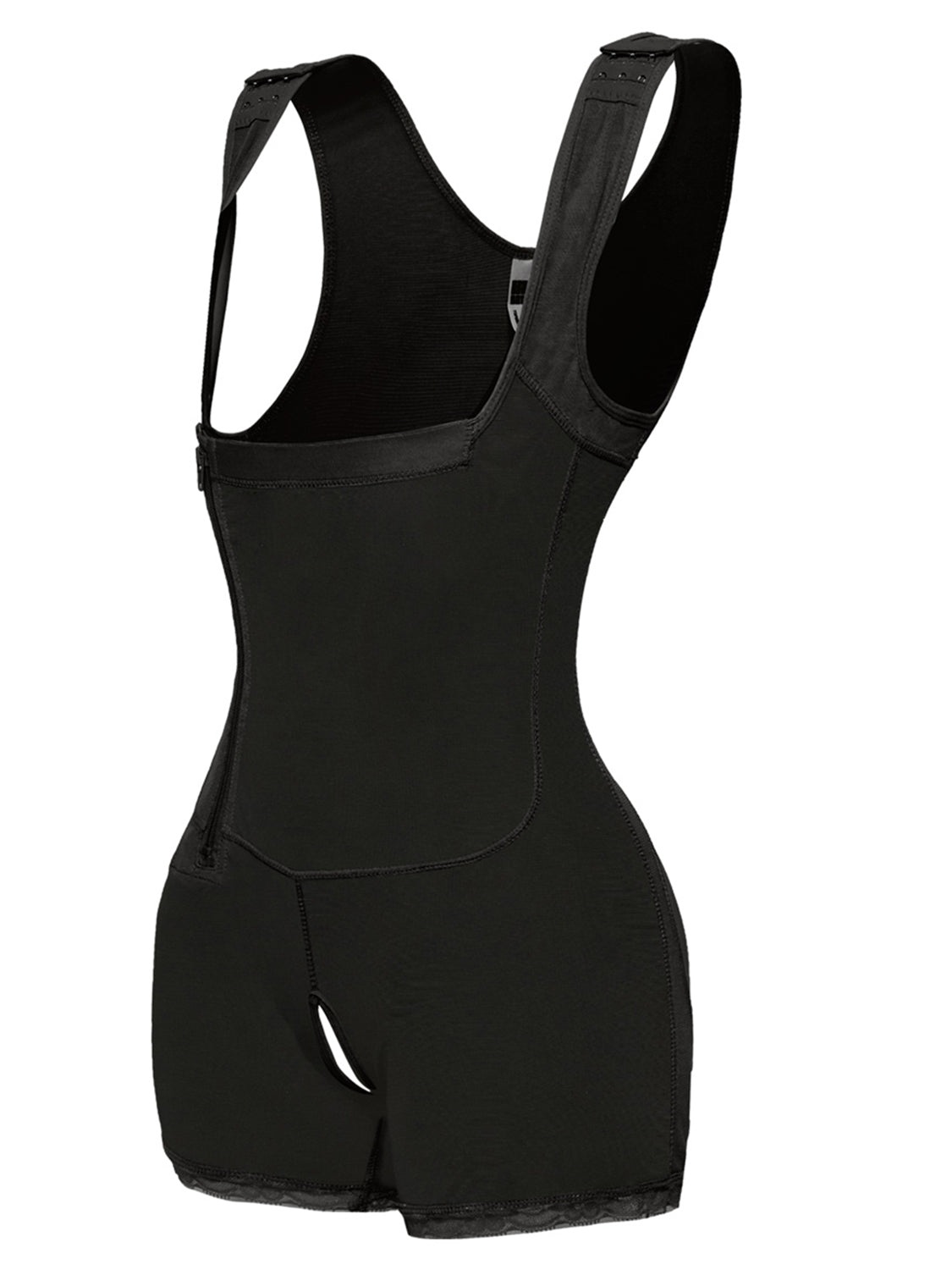 Full Size Side Zip Up Wide Strap Shapewear | Maekery Studio