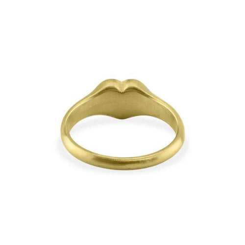 Engravable Heart Signet Ring | Maekery Studio