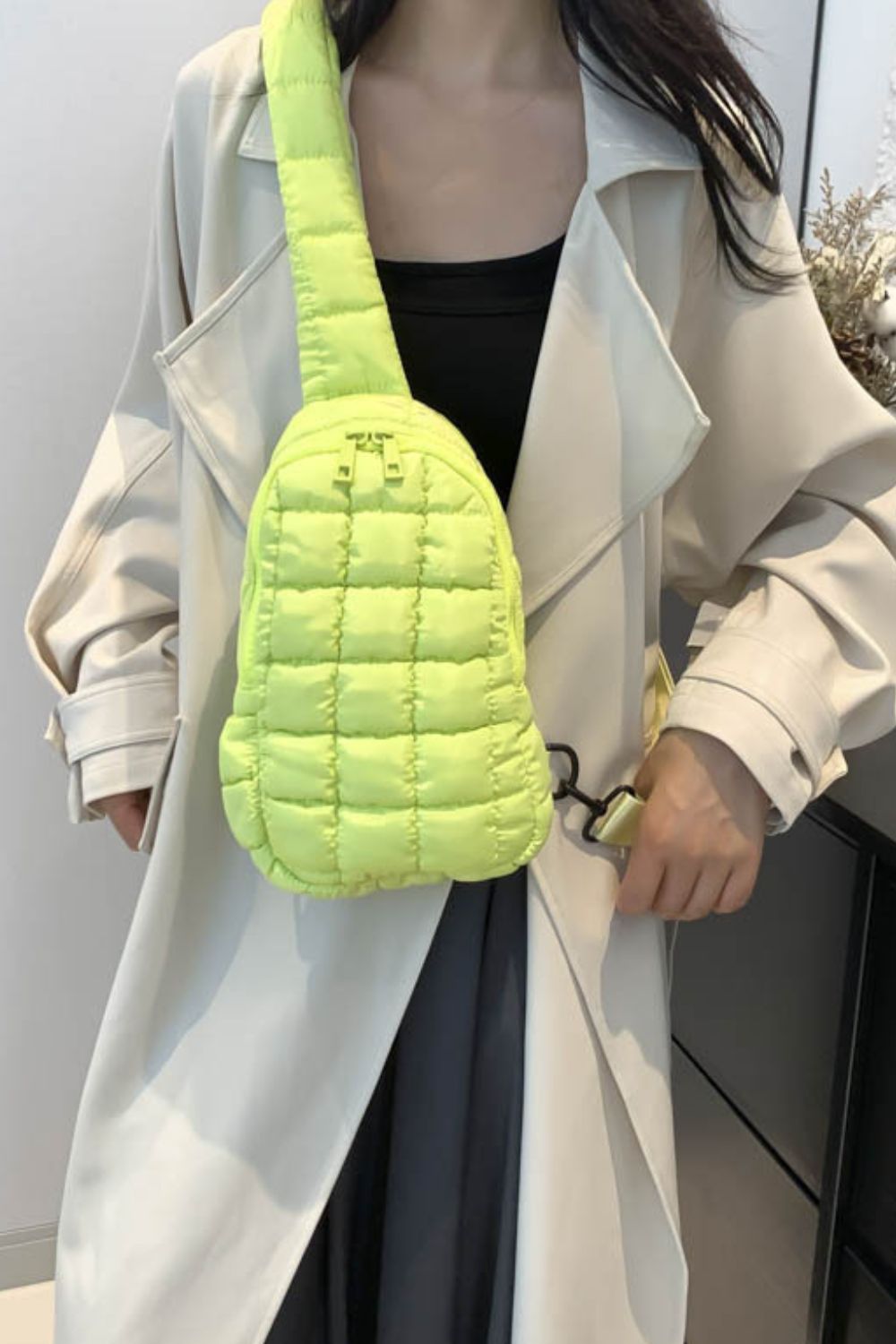 Quilted Nylon Crossbody  Bag | Maekery Studio