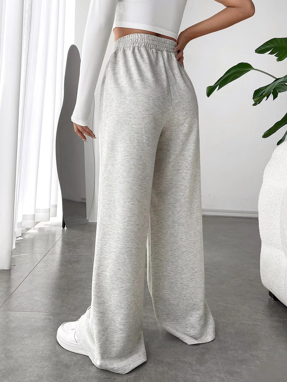 Elastic Waist Wide Leg Pants | Maekery Studio