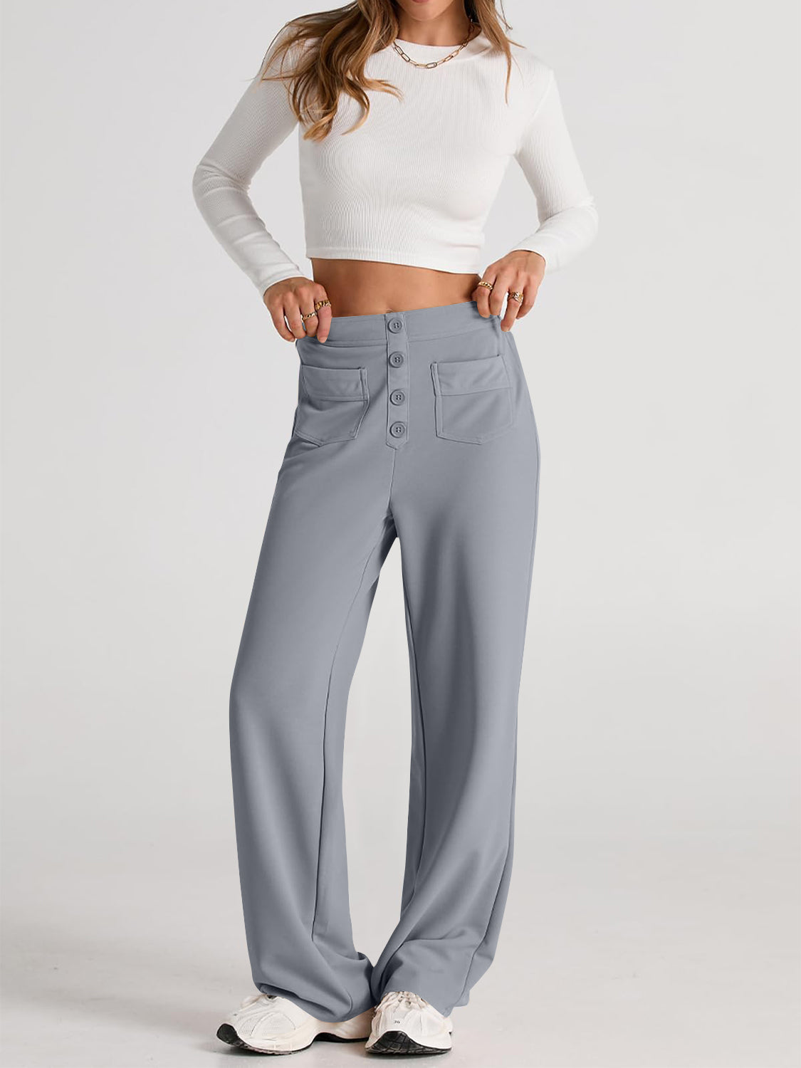 High Waist Wide Leg Pants | Maekery Studio