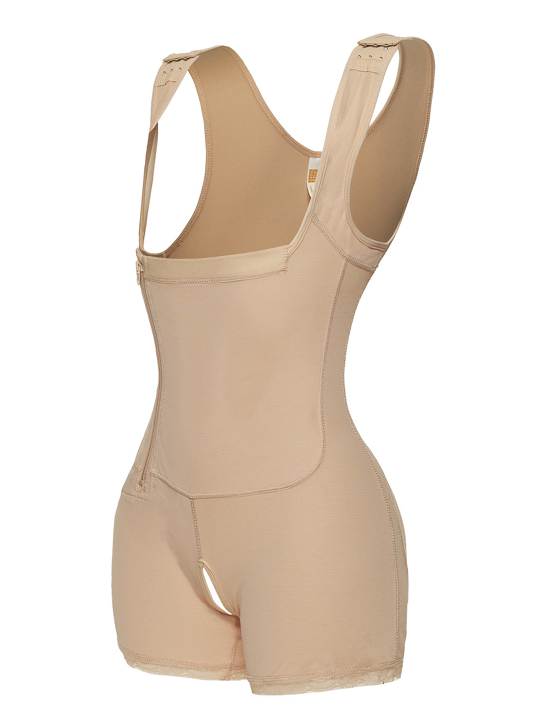 Full Size Side Zip Up Wide Strap Shapewear | Maekery Studio