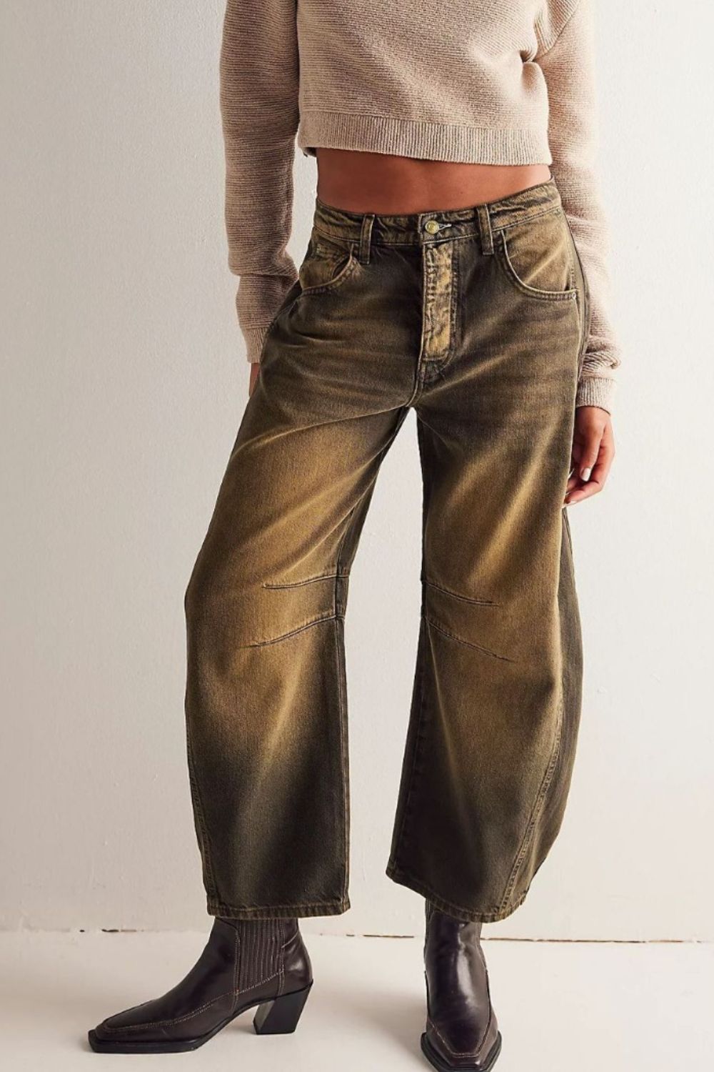 Wide Leg Jeans with Pockets | Maekery Studio