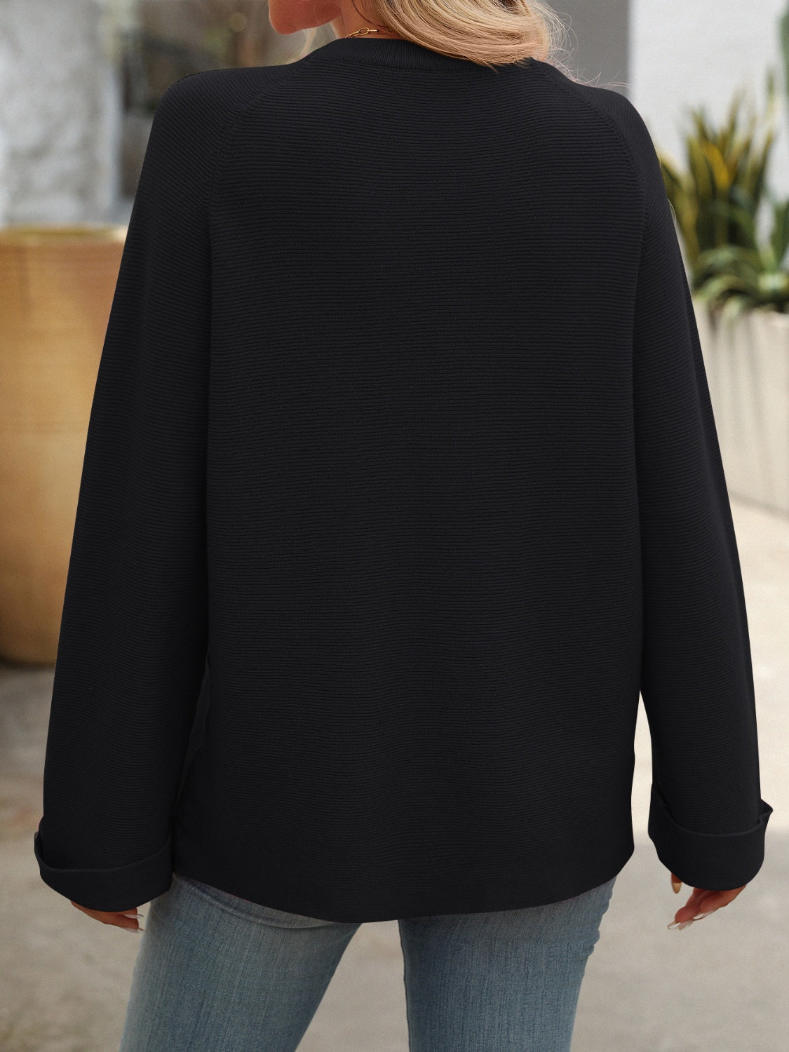 Mandy Round Neck Long Sleeve Sweater | Maekery Studio