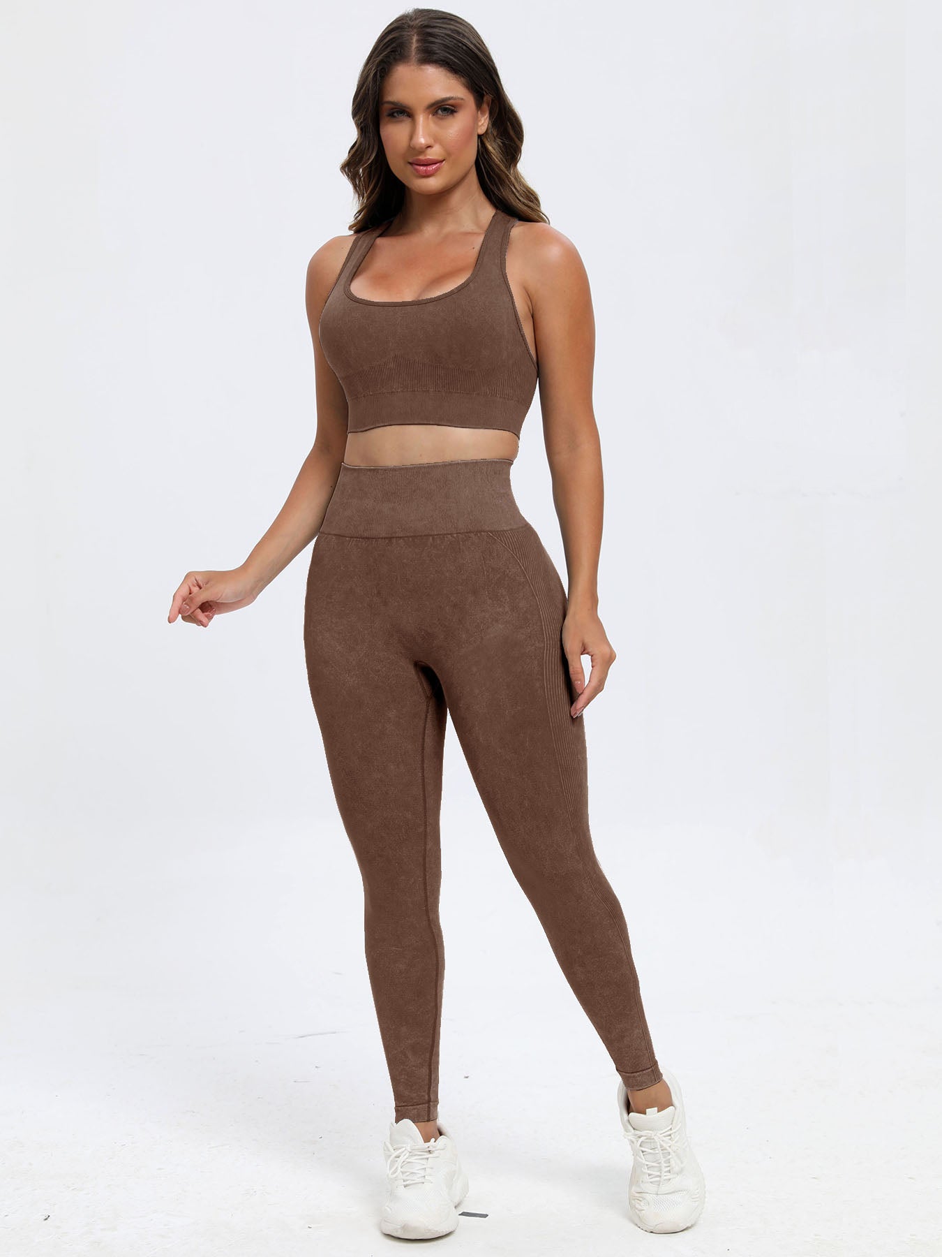 Scoop Neck Wide Strap Top and Pants Active Set | Maekery Studio