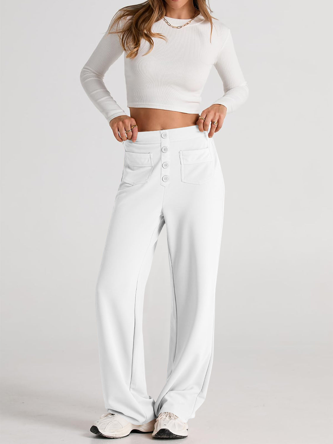 High Waist Wide Leg Pants | Maekery Studio