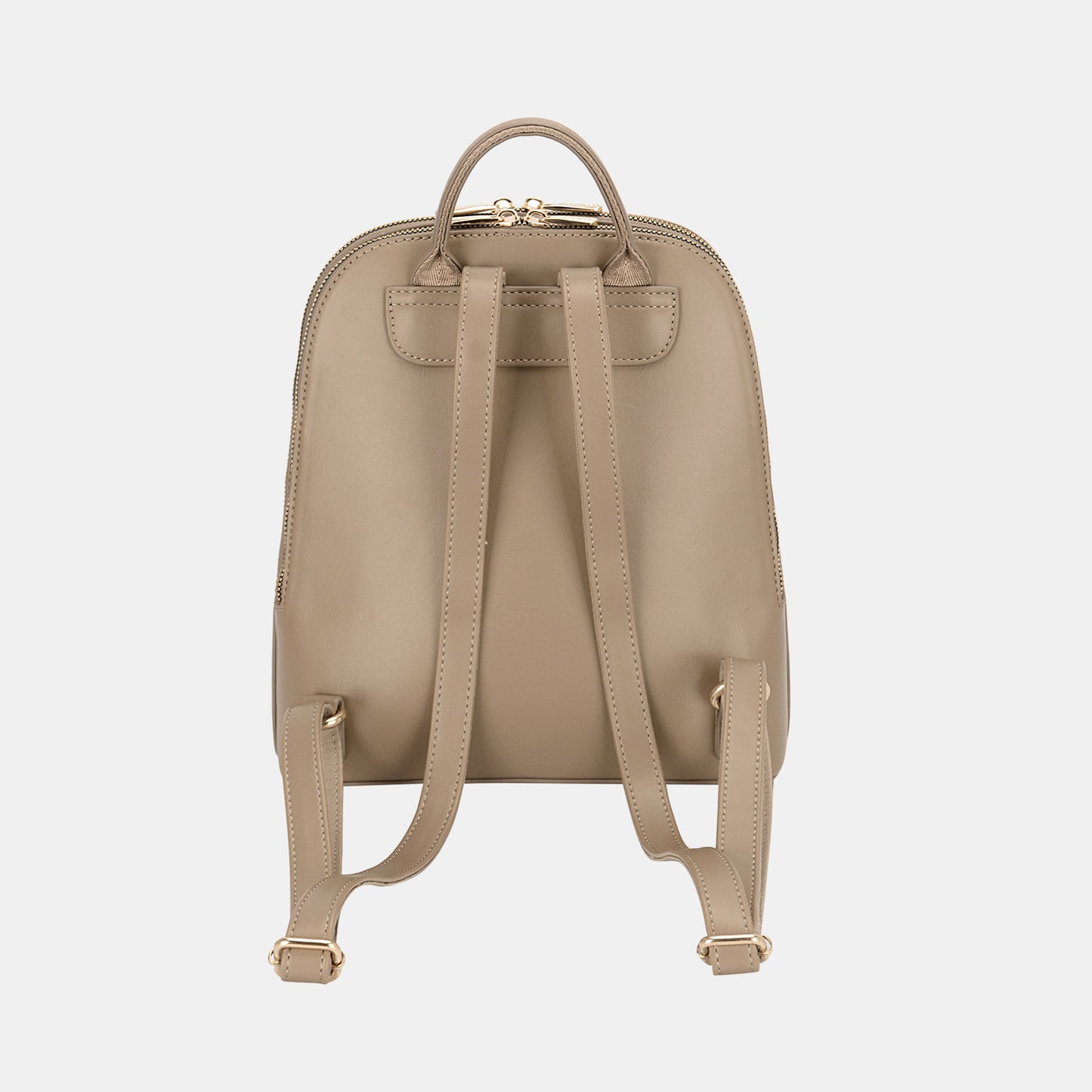 David Jones PU Leather Adjustable Straps Backpack Bag | Maekery Studio