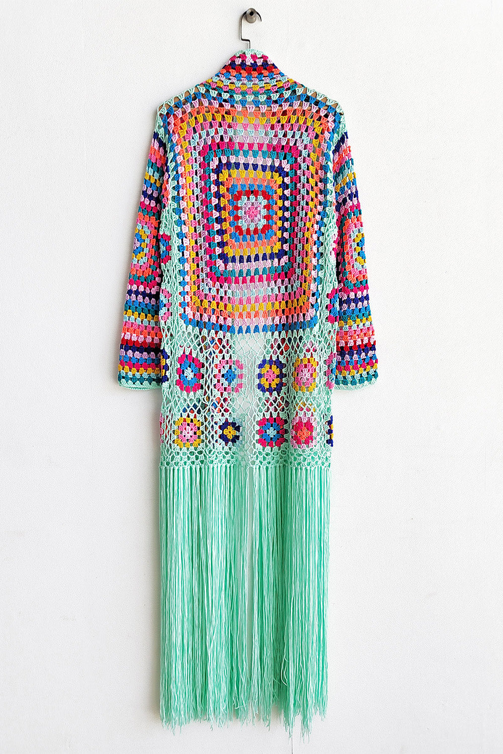 Fringe Tied Long Sleeve Cardigan | Maekery Studio