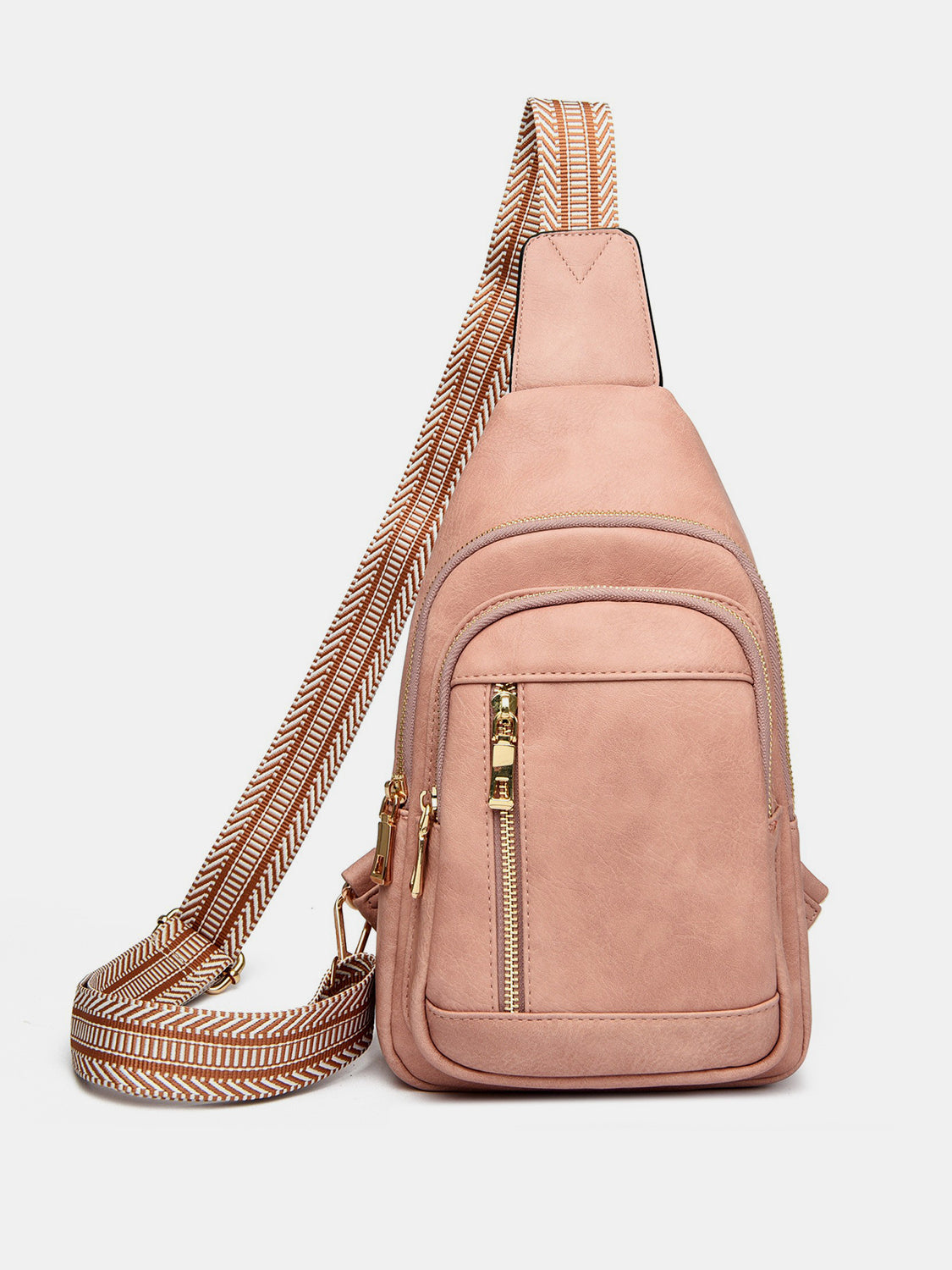 PU Leather Adjustable Strap Crossbody Bag | Maekery Studio