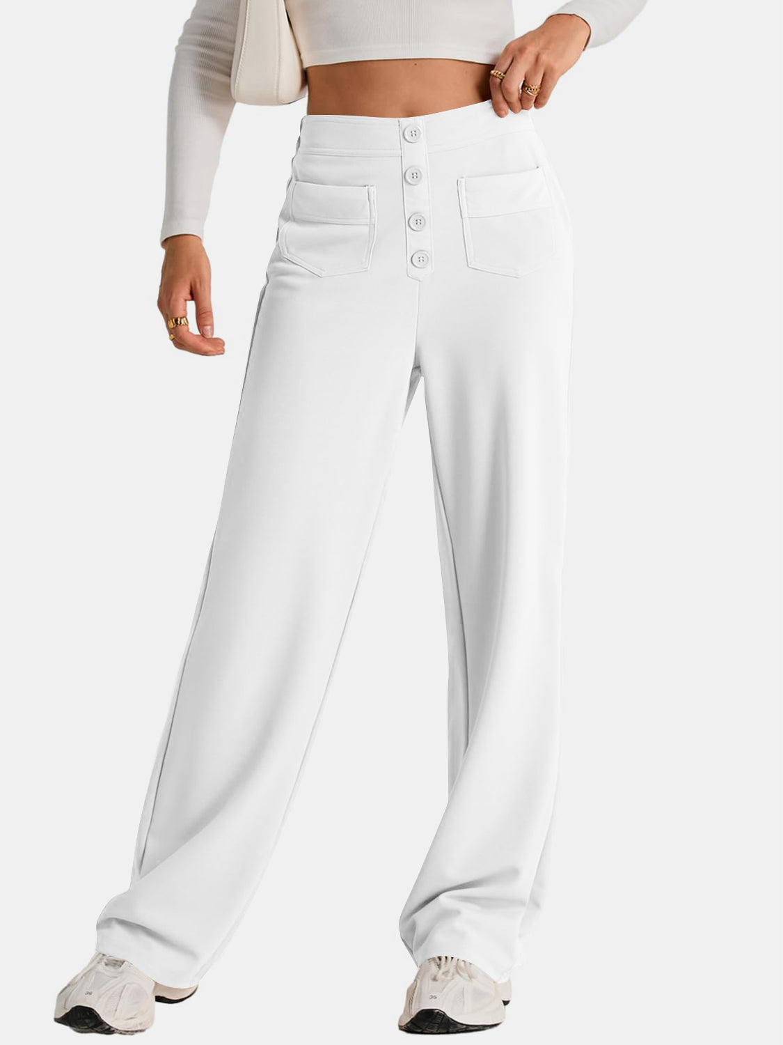 High Waist Wide Leg Pants | Maekery Studio