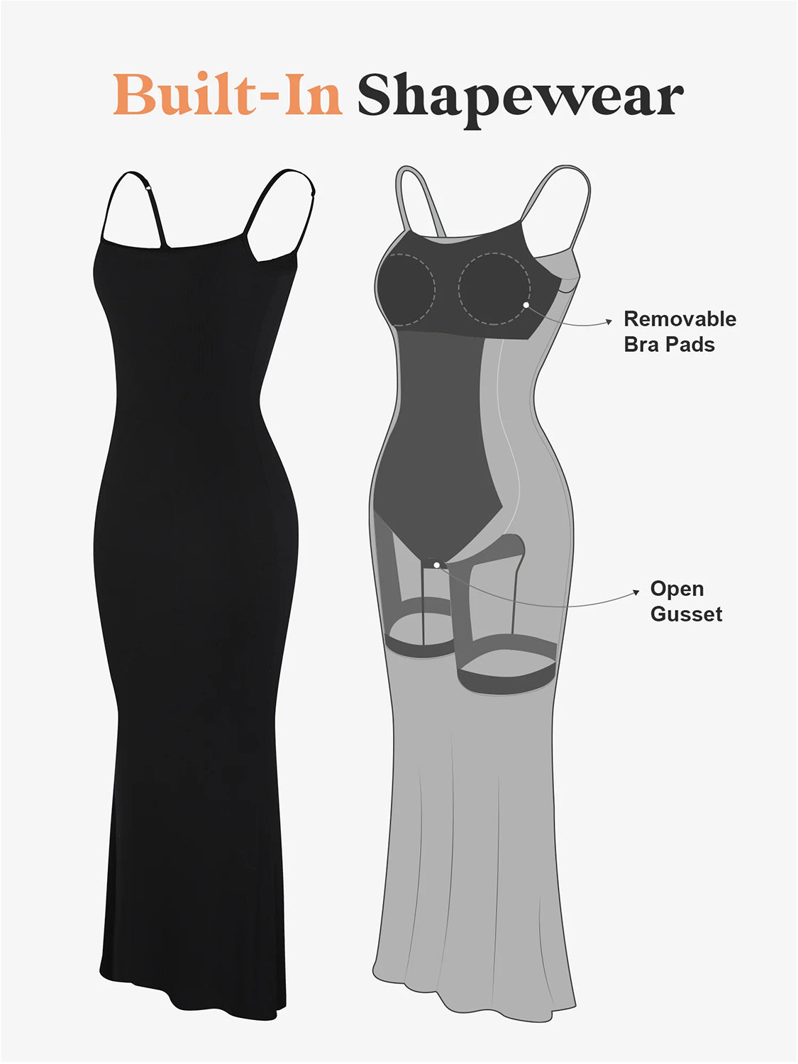 Basic Bae Built-In Shapewear Sleeveless Maxi Dress | Maekery Studio