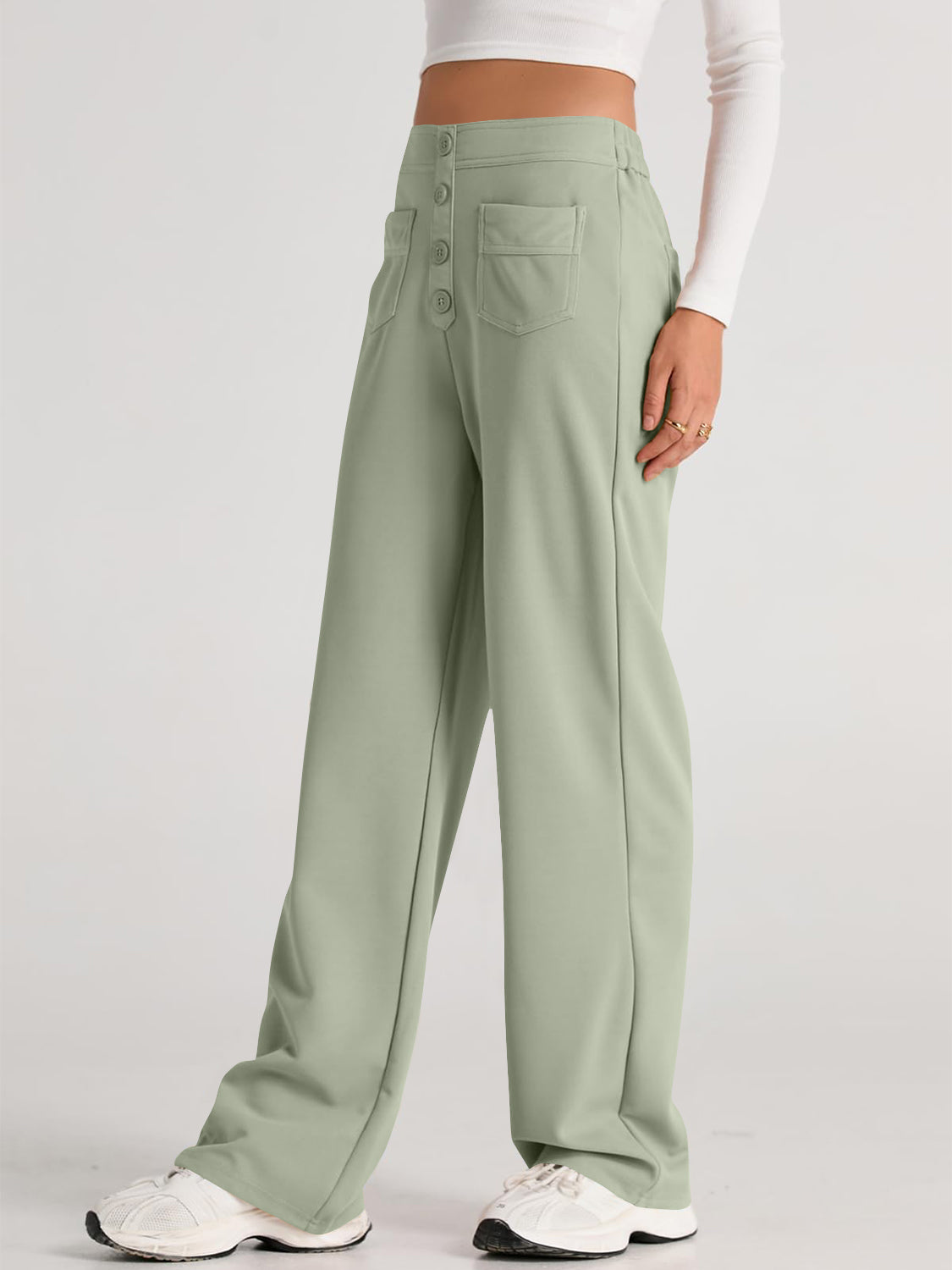 High Waist Wide Leg Pants | Maekery Studio