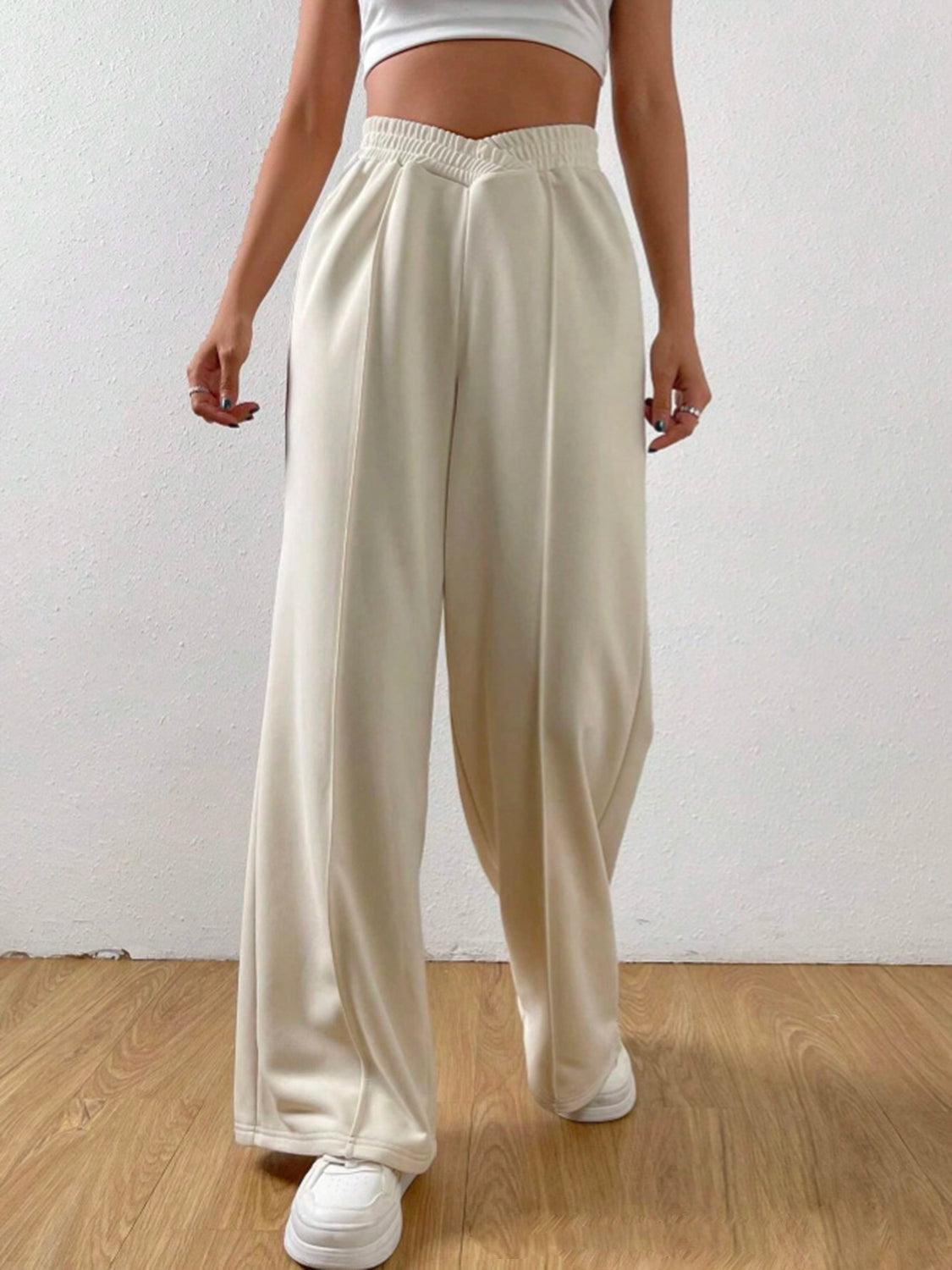 Elastic Waist Wide Leg Pants | Maekery Studio