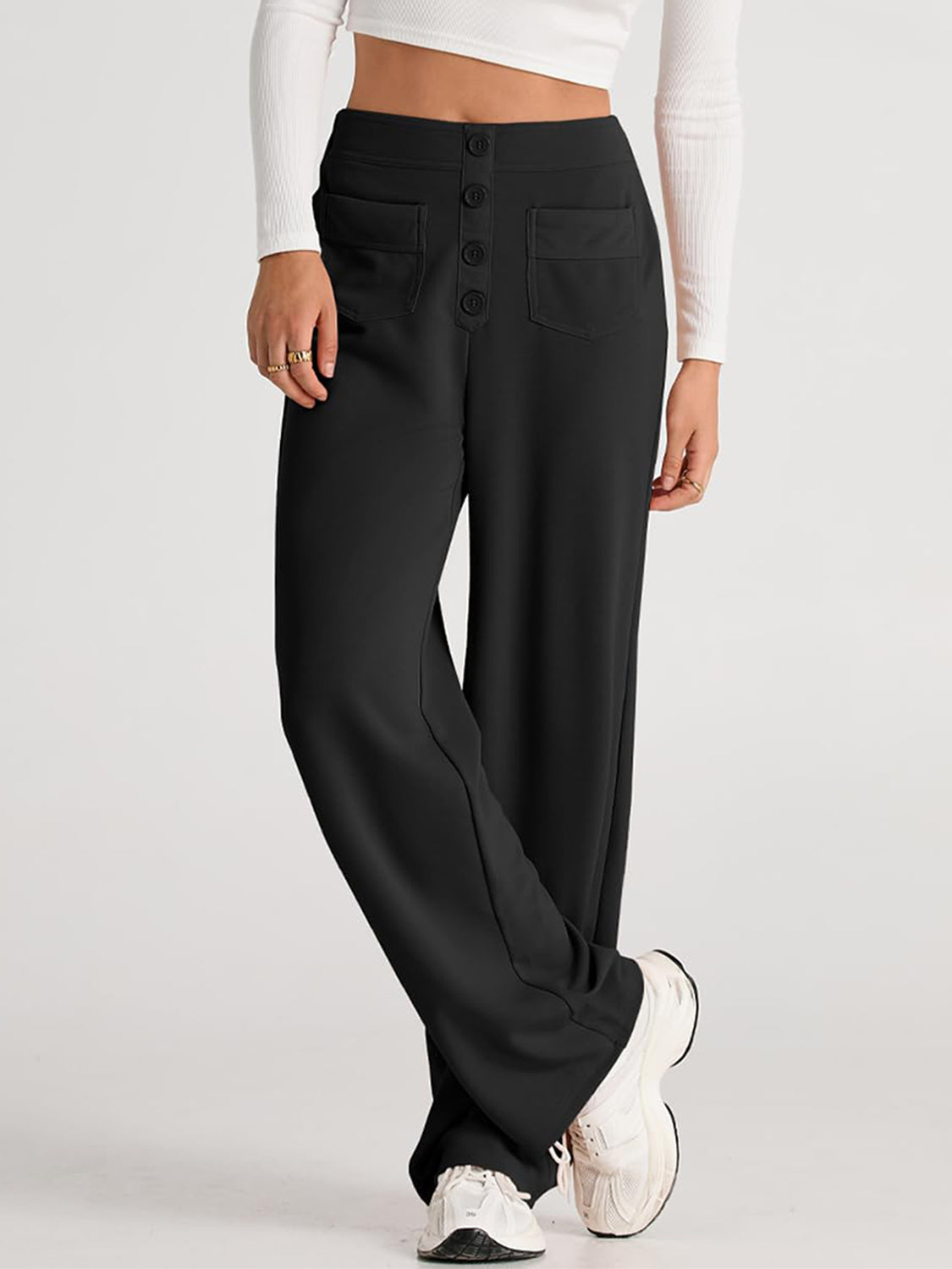 High Waist Wide Leg Pants | Maekery Studio