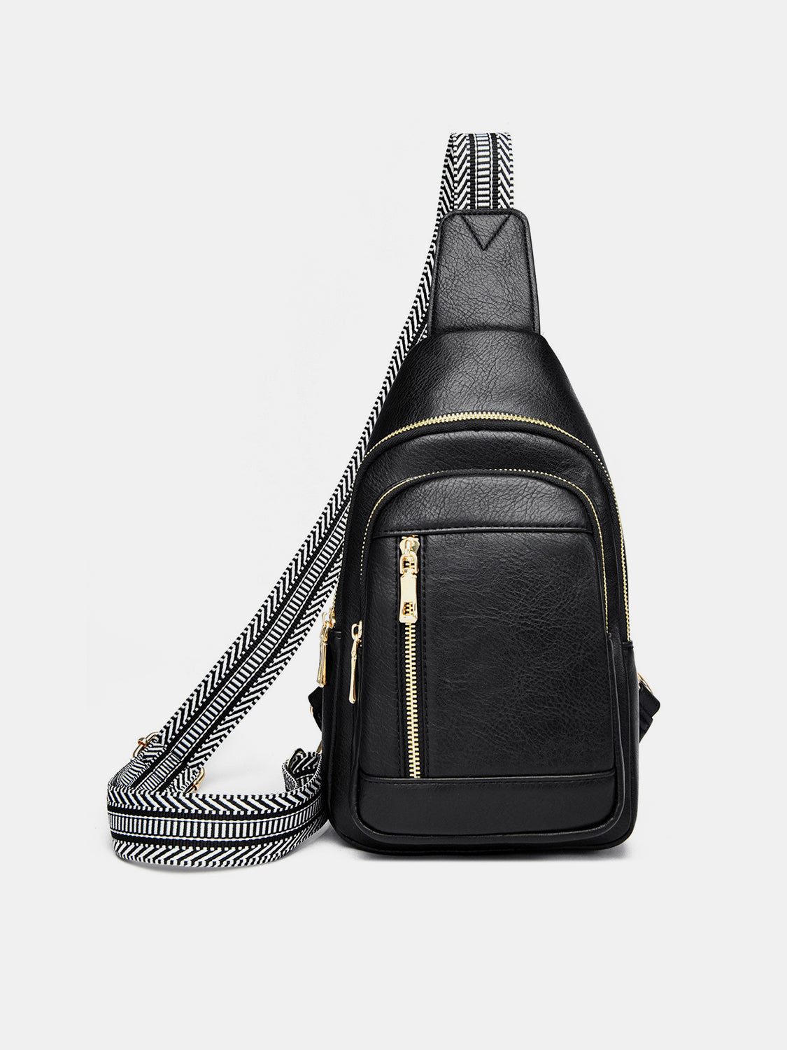 PU Leather Adjustable Strap Crossbody Bag | Maekery Studio