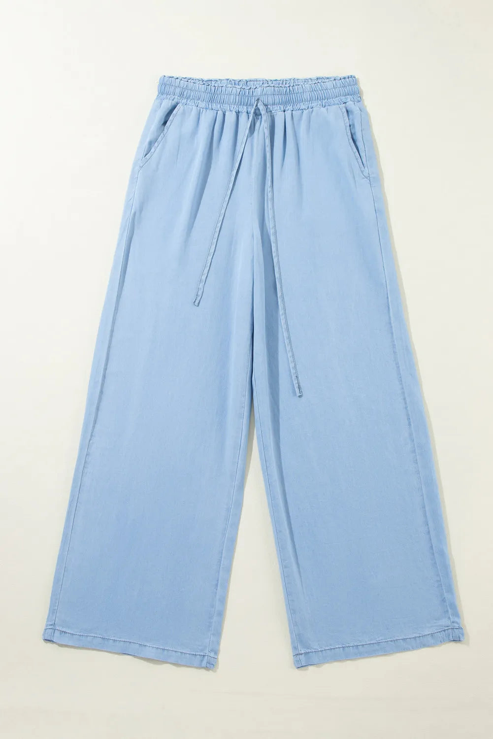 Drawstring Wide Leg Jeans | Maekery Studio