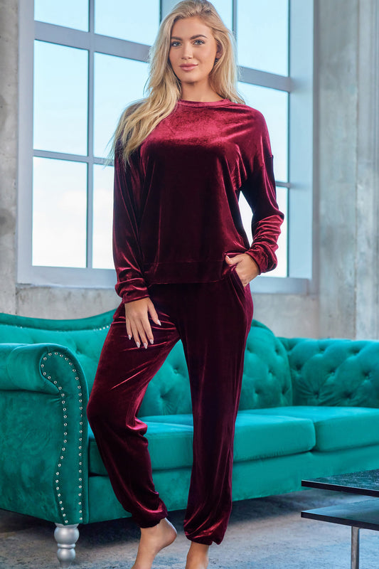 Long Sleeve Top and Pants Lounge Set | Maekery Studio