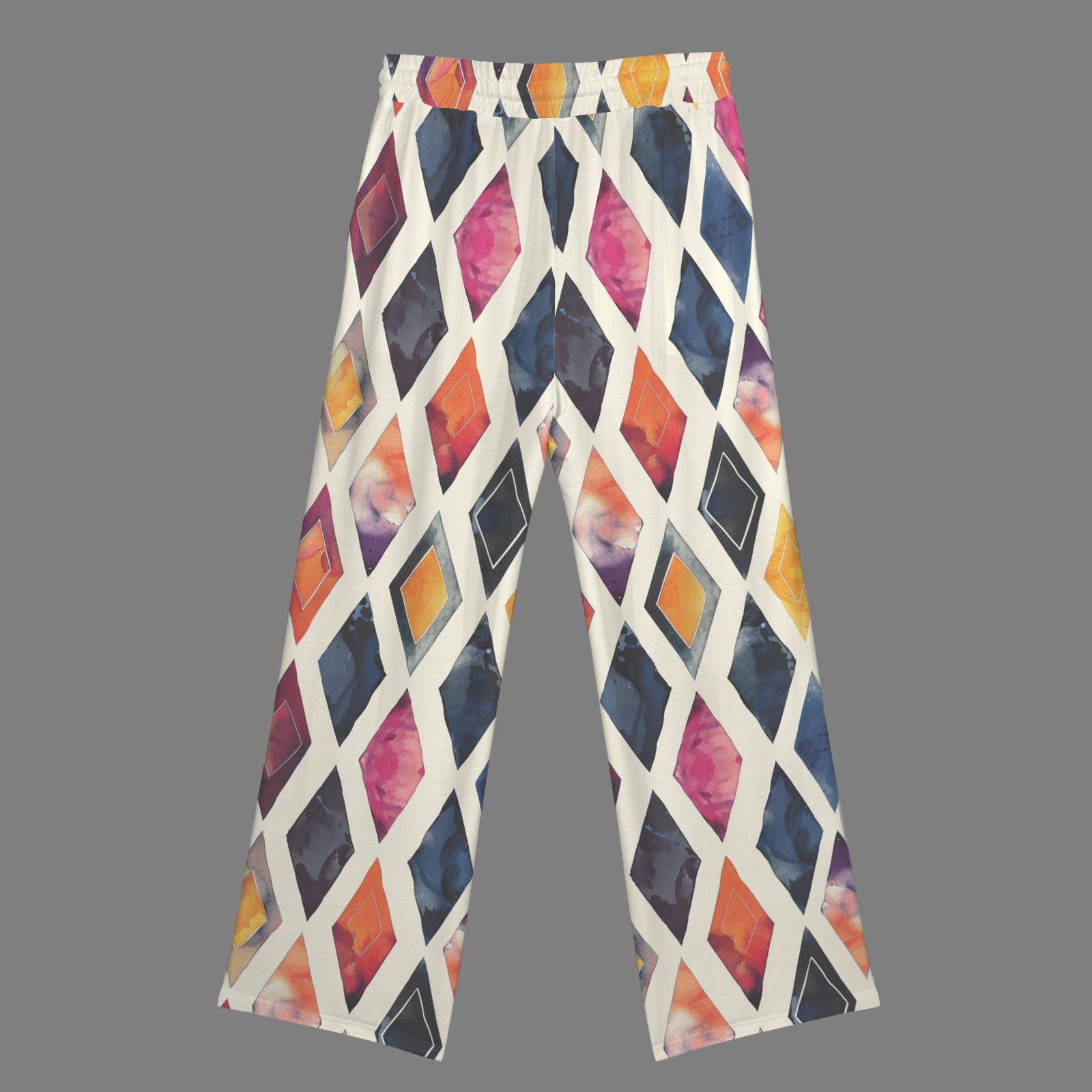 Diamond Color Wide Leg Sweatpants