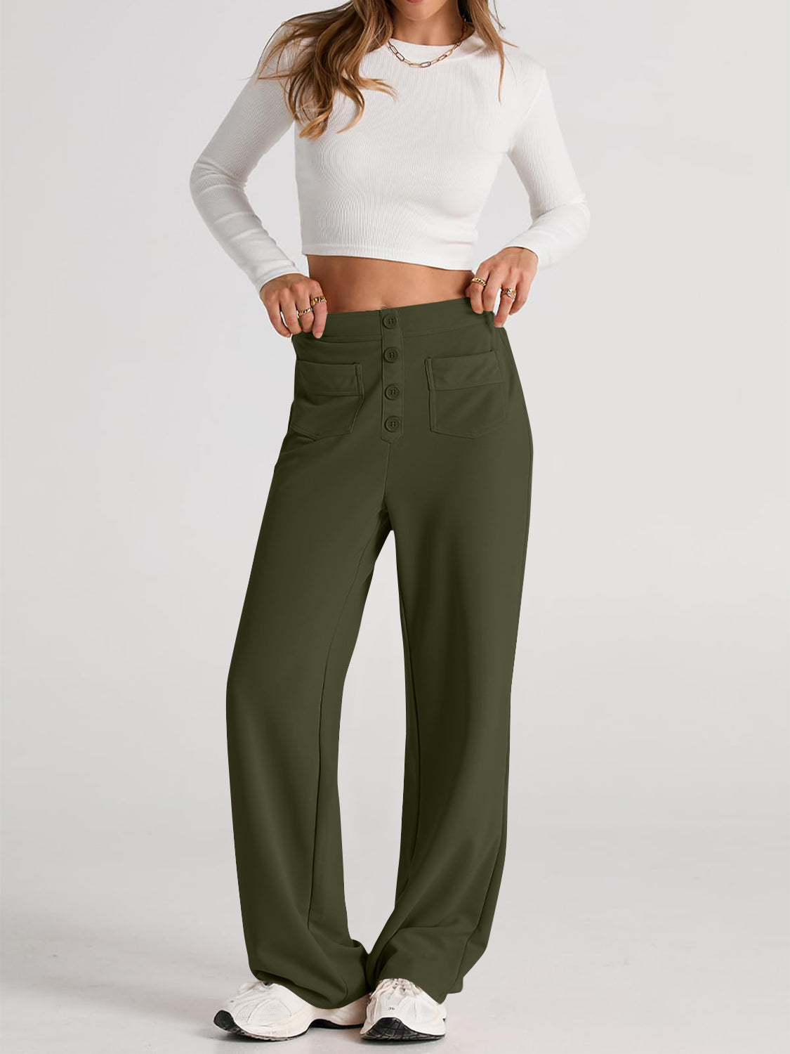 High Waist Wide Leg Pants | Maekery Studio