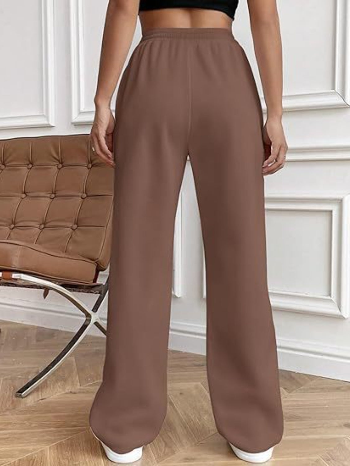 Drawstring Wide Leg Pants with Pockets | Maekery Studio